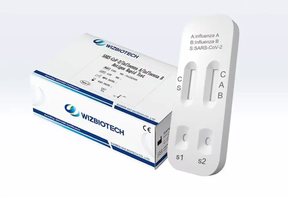 Dx365 LFT test SARS-CoV-2, Influenza A & B Wizbiotech (China)